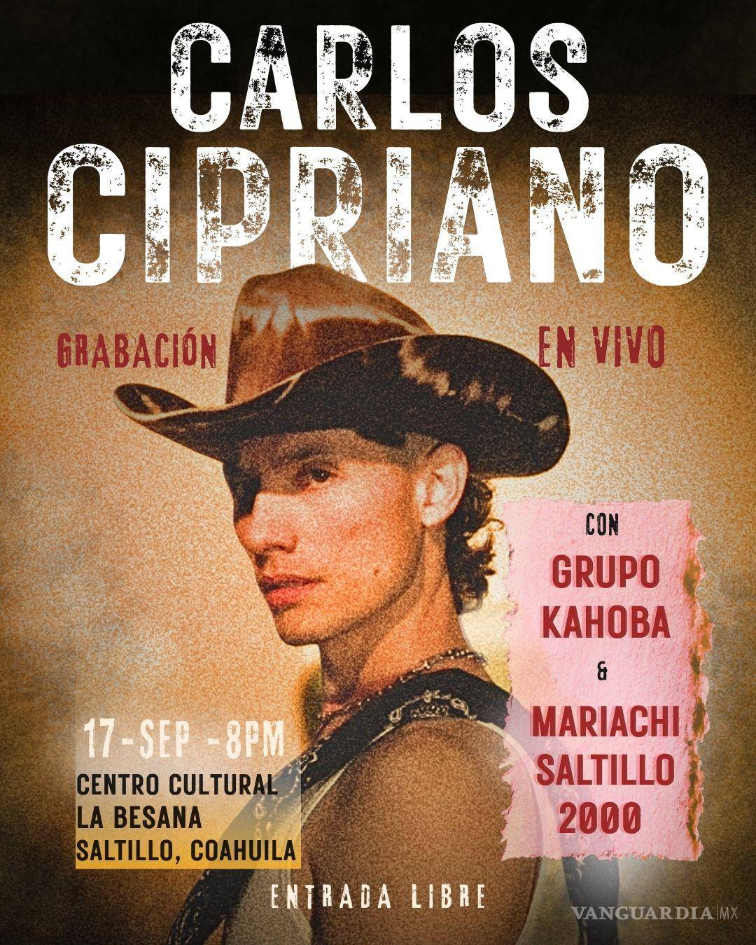 $!Carlos Cipriano afinó los últimos detalles para su presentación gratuita en Saltillo.