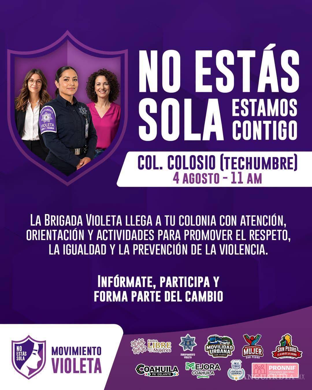 $!Personal especializado brindará orientación a mujeres que requieran apoyo o información sobre mecanismos de protección.