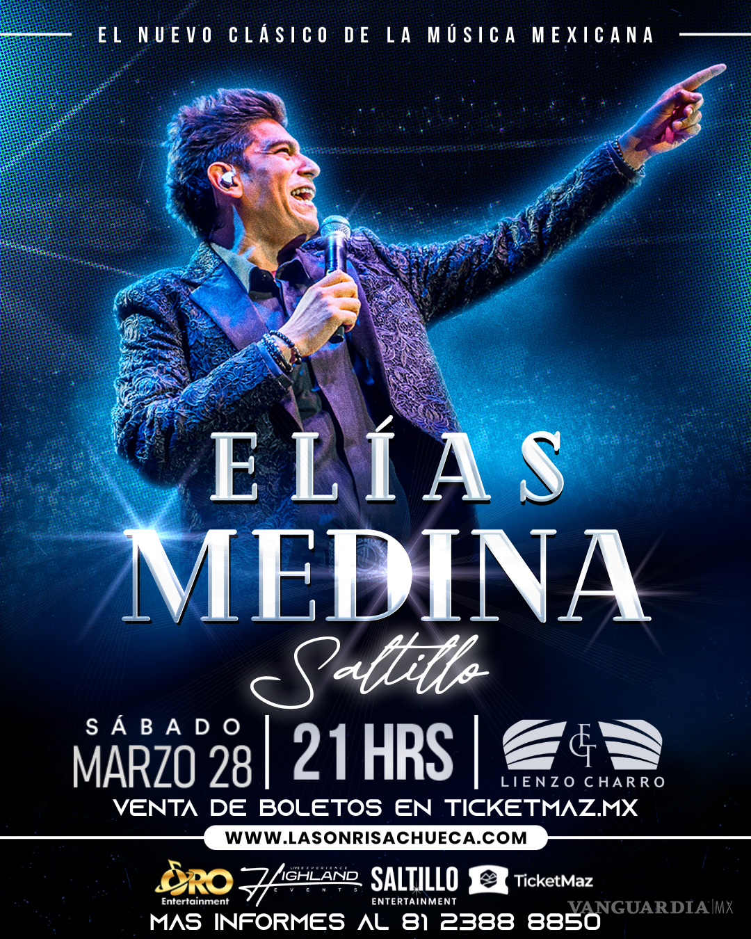 $!Dará show Elías Medina en Saltillo: boletos, fecha y dónde comprarlos