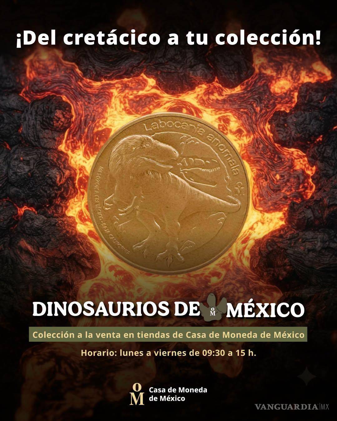 $!La serie conmemorativa reconoce la riqueza paleontológica del estado y estará disponible en distintas presentaciones para coleccionistas.