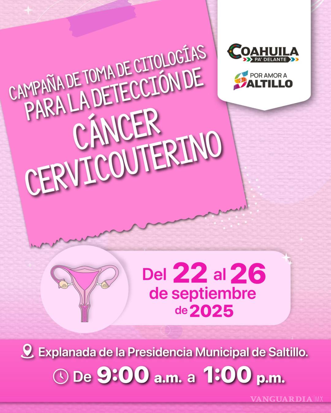 $!Saltillo ofrece mastografías y citologías gratuitas para prevenir cáncer en mujeres