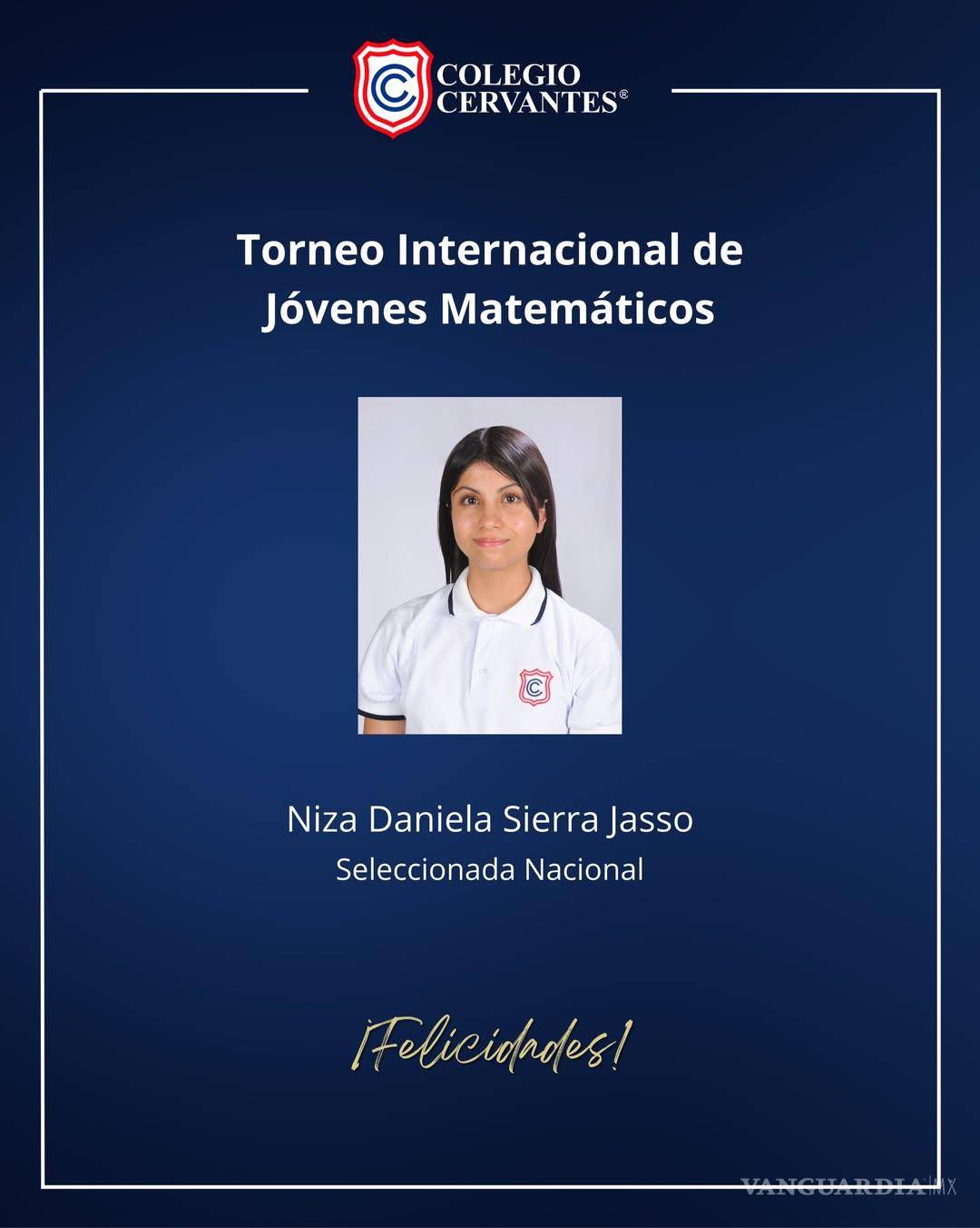 $!Niza Daniela Sierra Jasso, originaria de Torreón, obtuvo medallas de plata en competencias nacionales de matemáticas y se integró a la preselección mexicana rumbo a la Olimpiada Panamericana Femenil de Matemáticas.