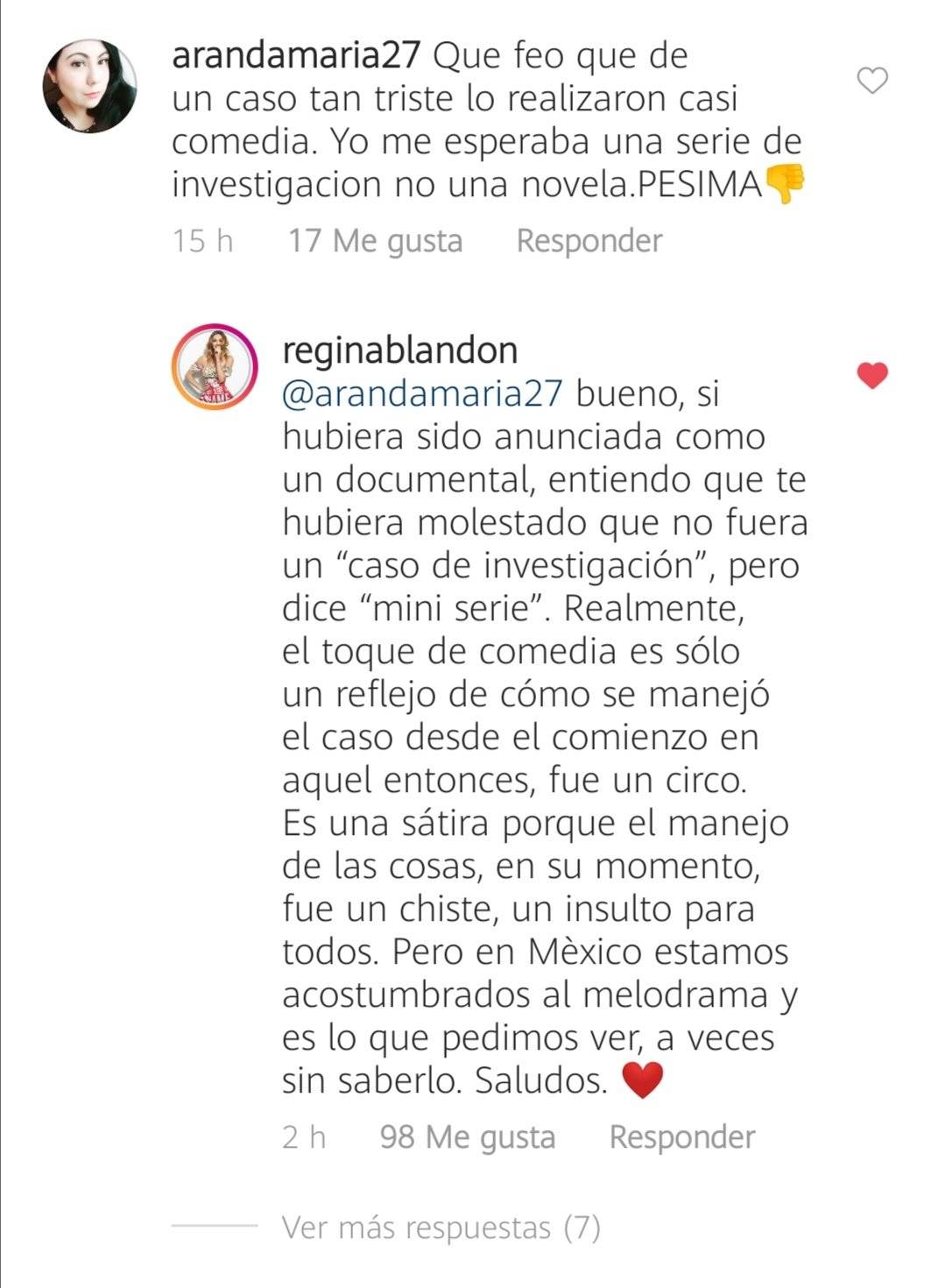 $!Regina Blandón contesta a todas las críticas que ha recibido por ‘Historia de un Crimen: La Búsqueda’