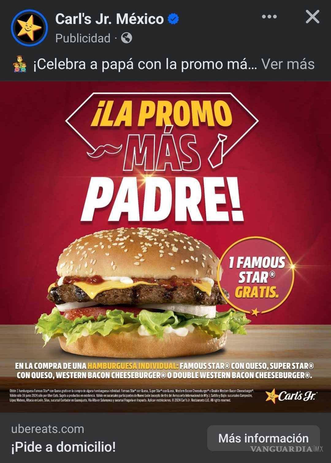 $!Cinemex, Starbucks, Carl´s Jr. y más: estas son las ofertas por el Día del Padre