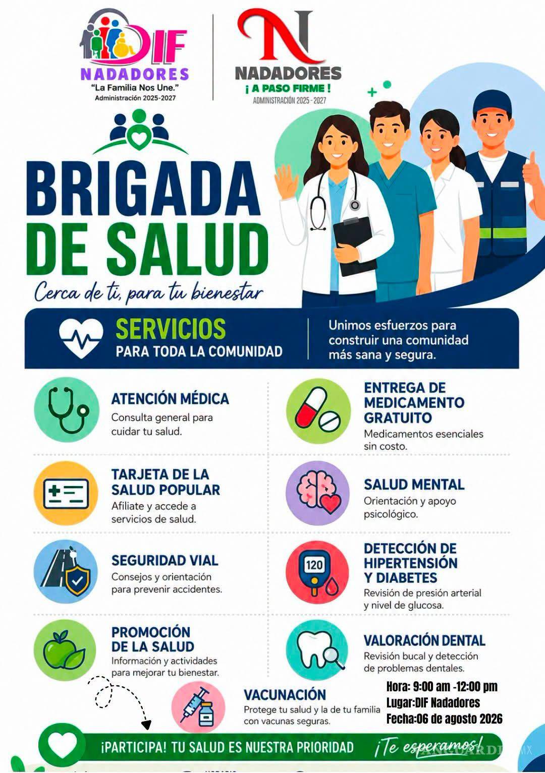 $!Las jornadas médicas buscan acercar atención básica a familias, como en este caso a las de Nadadores, Coahuila.