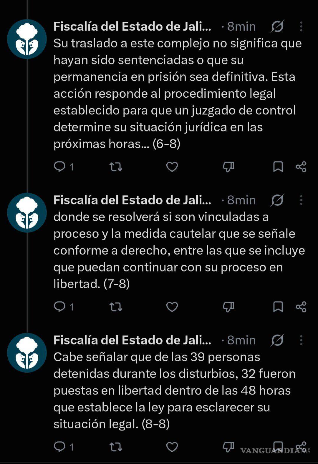 $!Trasladan a Puente Grande a 7 detenidos por disturbios durante protesta por el agua en Jalisco