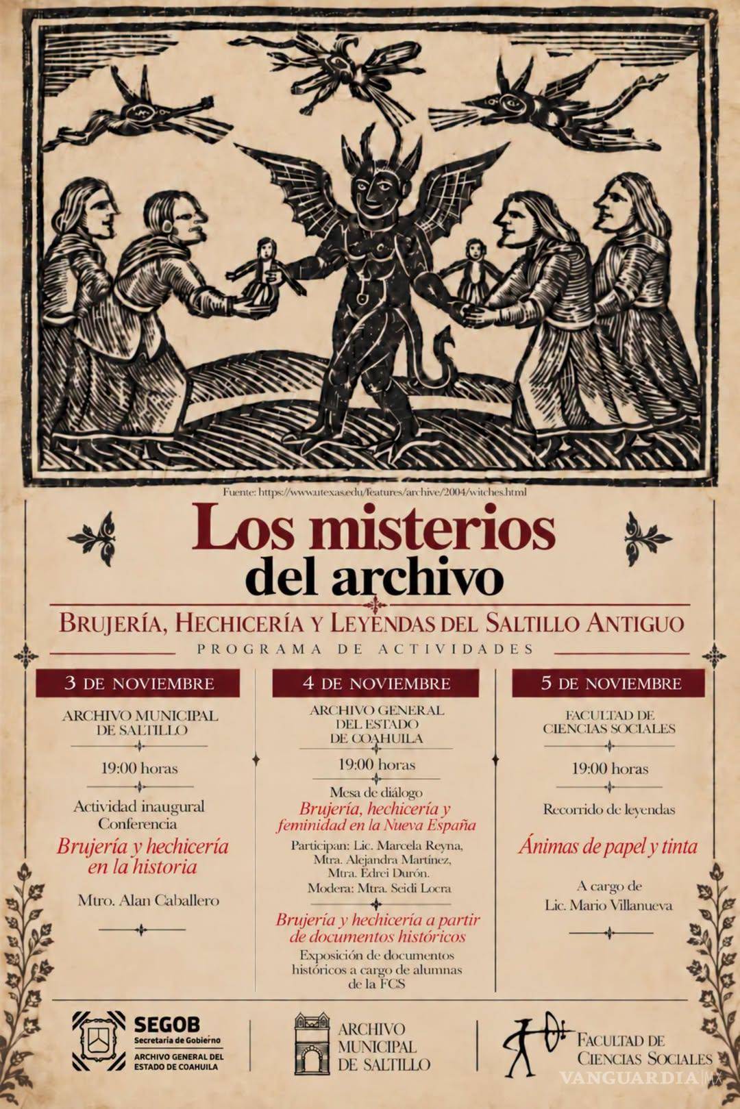 $!El programa busca analizar cómo se concebían las prácticas ocultas y la feminidad durante la Nueva España a través de los documentos históricos.