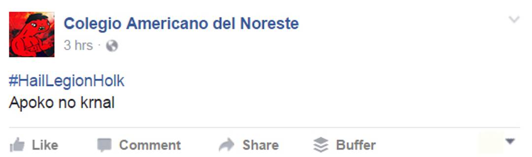 $!Hackean cuenta de Facebook del Colegio Americano del Noreste