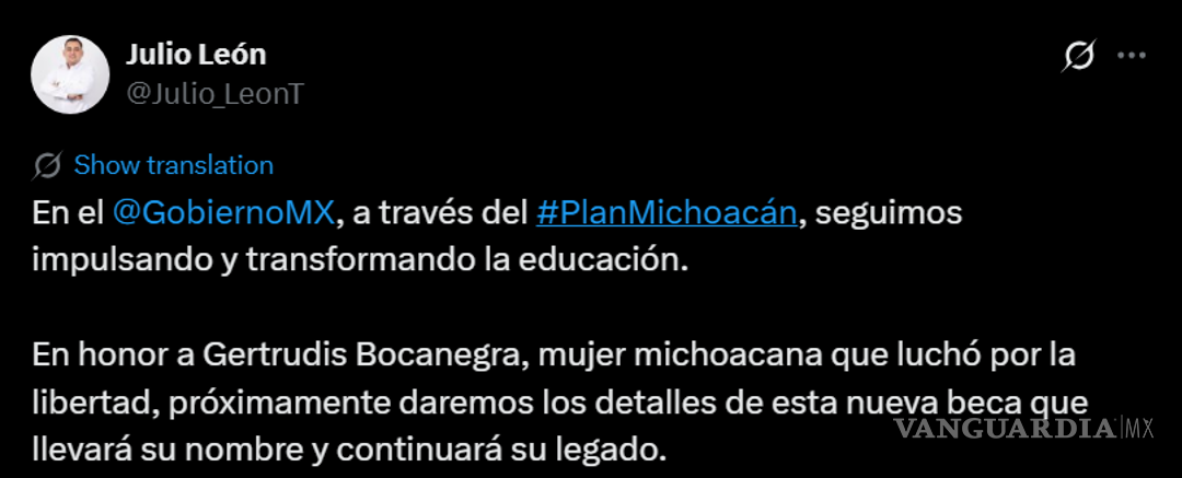 $!Confirman nueva Beca Gertrudis Bocanegra para estudiantes universitarios en Michoacán.