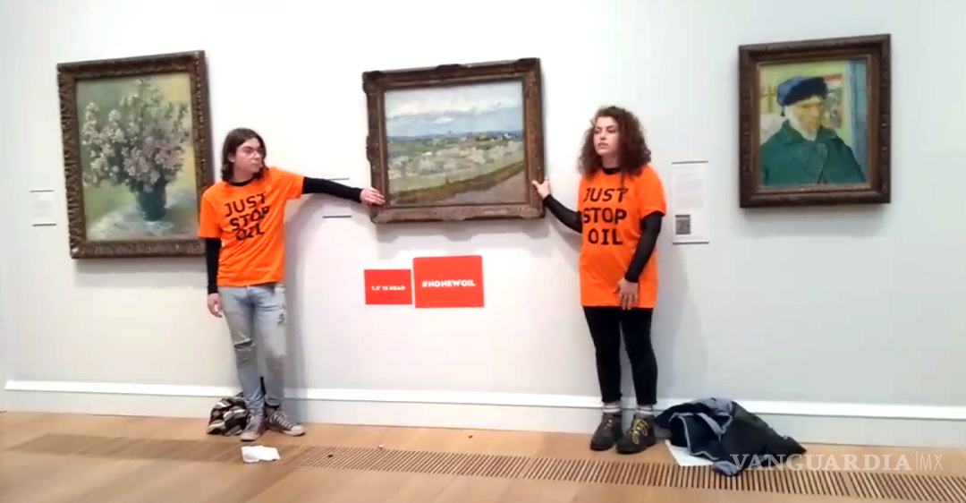 $!Más activistas protestan por el cambio climático ‘a través’ del arte