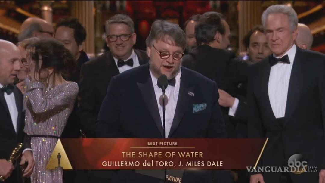 $!'La Forma del Agua', de Guillermo del Toro, gana el Oscar como Mejor Película