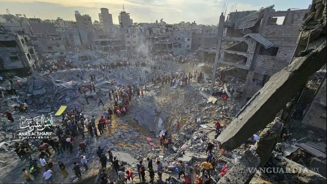 $!Los mandos militares israelíes informaron en un comunicado que en Jabaliya el blanco fue un complejo de comando y control de Hamas