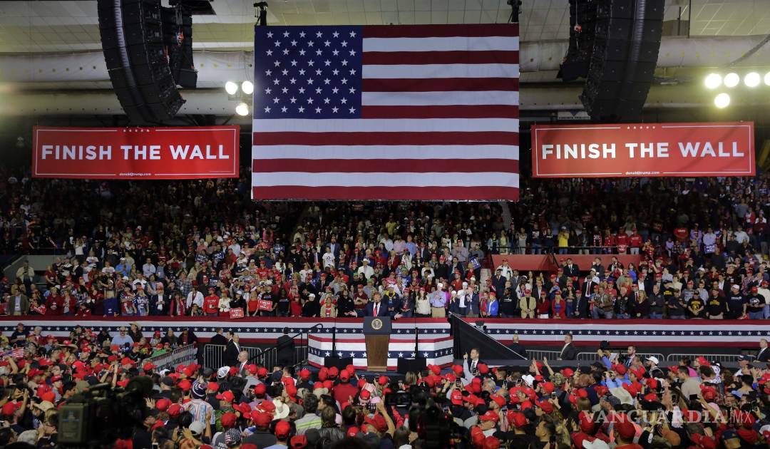 $!Durante mitin en Texas Donald Trump pide apoyo para el muro