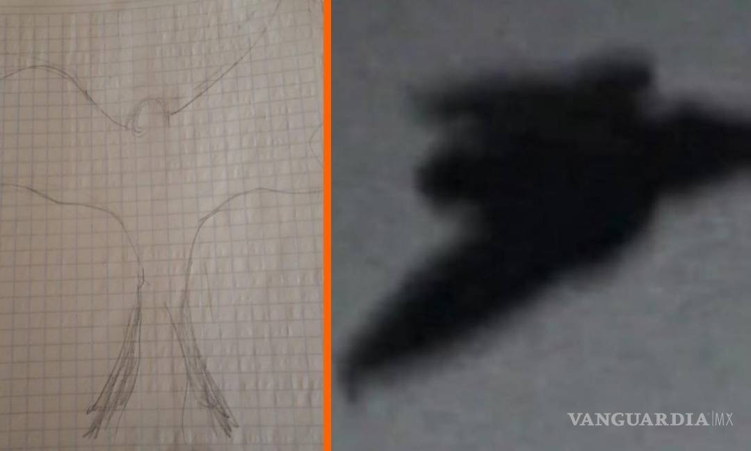 $!Joven dibujó al supuesto ‘hombre pájaro’ tras avistamiento en Saltillo.