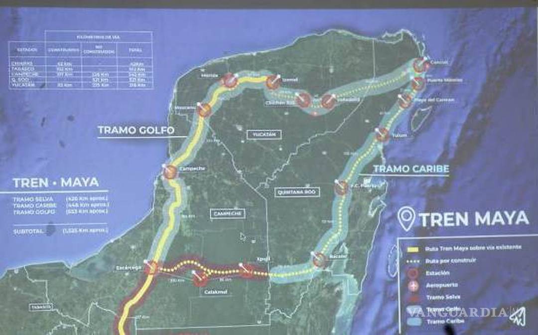 $!Tren Maya estará listo en cuatro años, AMLO y gobernadores llegan a acuerdo