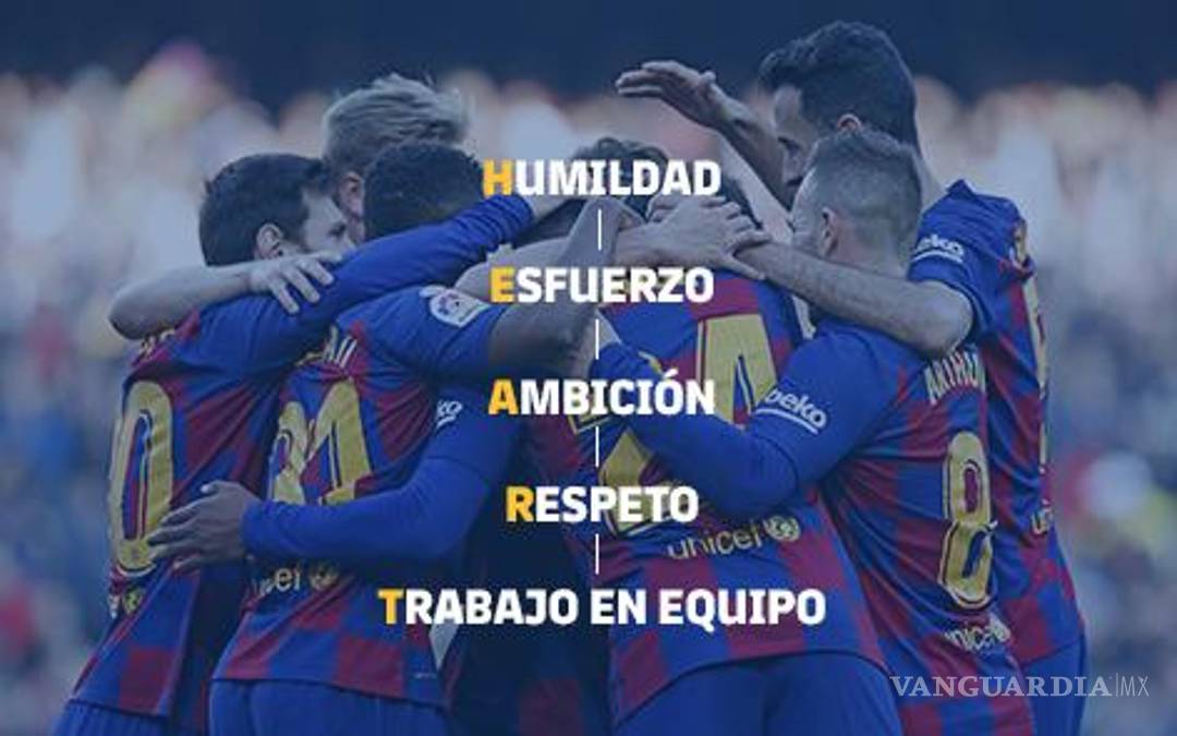$!Los valores que el Barcelona busca fomentar.