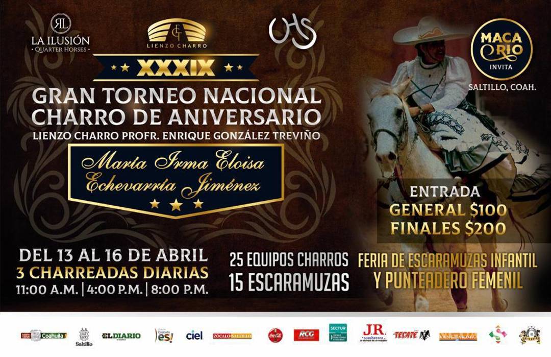 $!Arrancará Torneo Nacional Charro en festejo del 39° aniversario del Lienzo Charro Prof. EGT