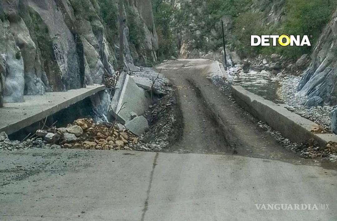 $!A más de un año de que nos cayó el tormentoso Alberto, así siguen las vialidades en la sierra de Santiago.