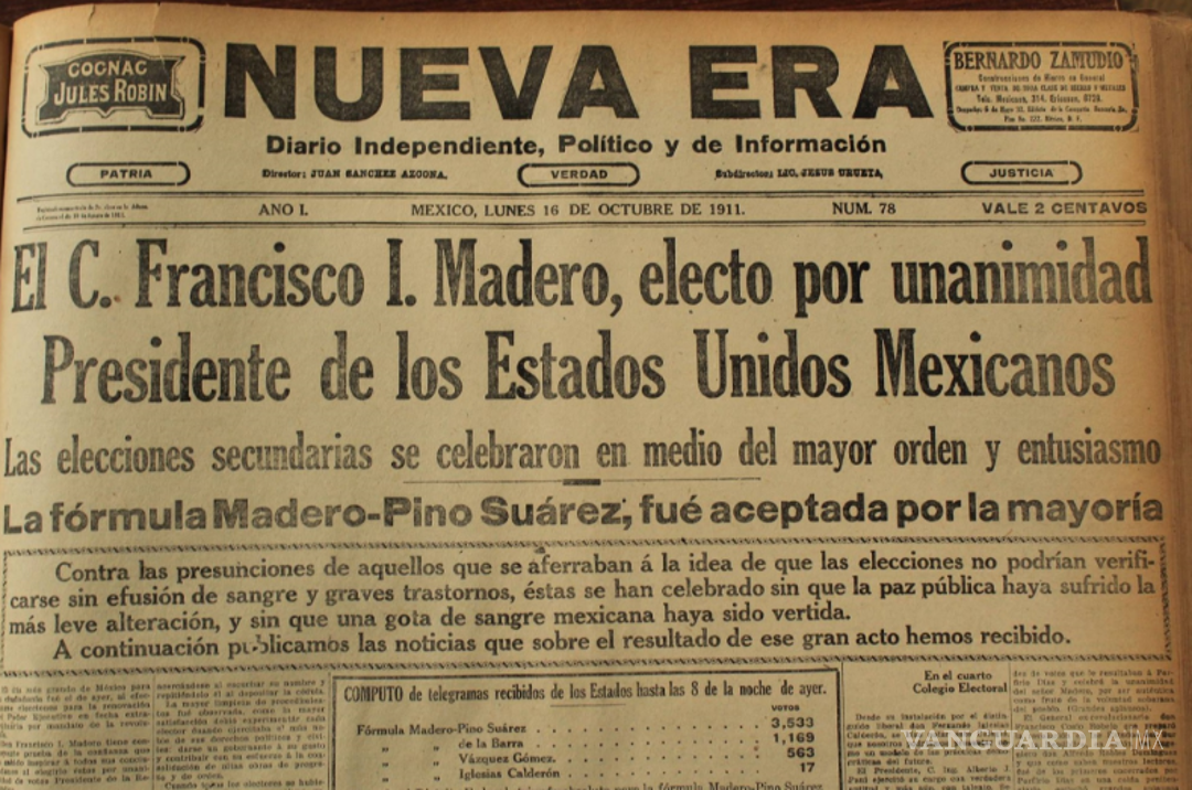 $!Madero y Pino Suárez, líderes electos de la nueva etapa democrática. Retrato representativo del poder civil tras los comicios de 1911.