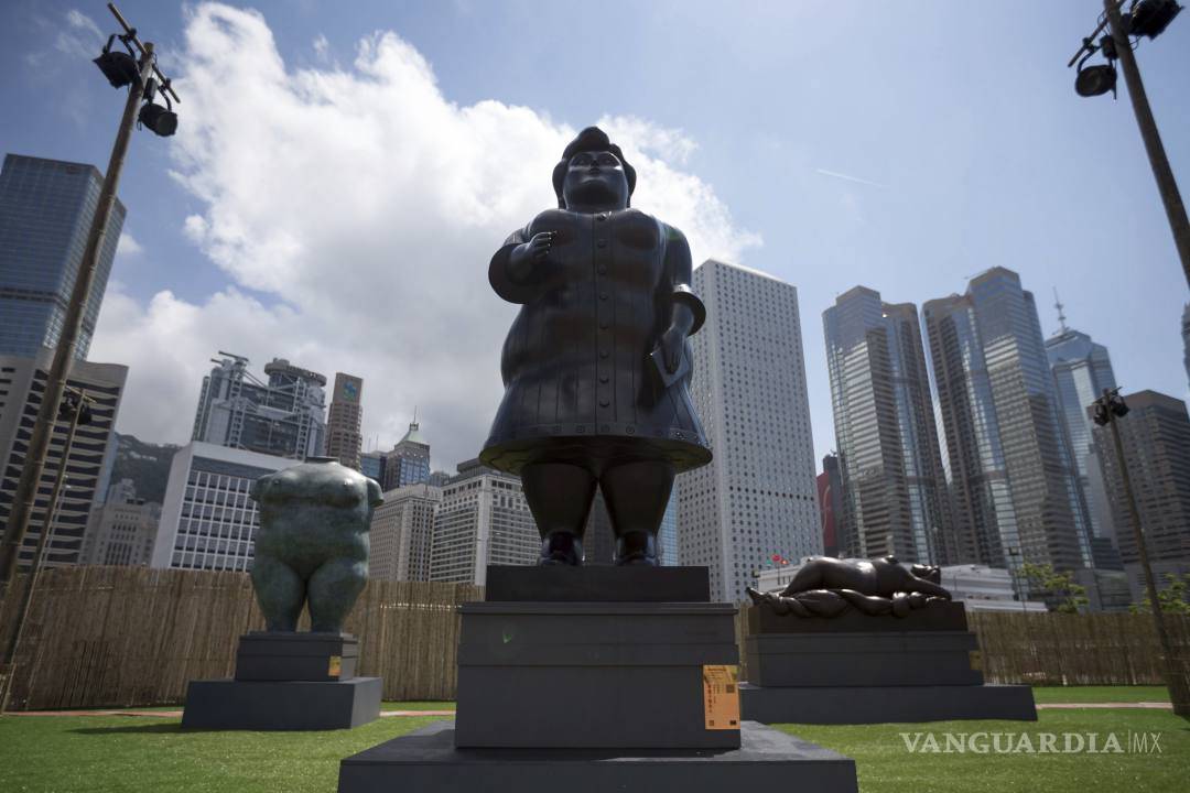 $!Botero, primer artista en exponer esculturas en el centro de Hong Kong