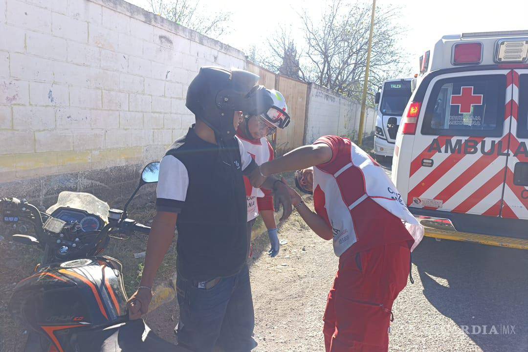$!El lesionado presentó una escoriación en el antebrazo izquierdo tras el percance.