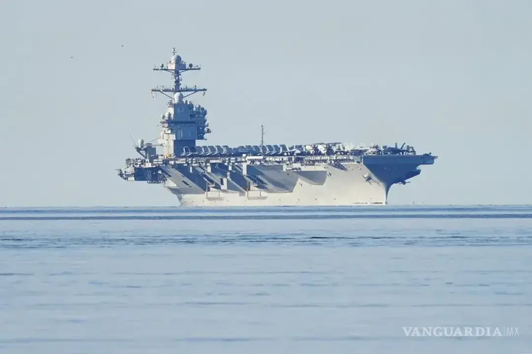 $!El portaaviones USS Gerald Ford, el más grande de Estados Unidos, que llegó a aguas del Caribe.