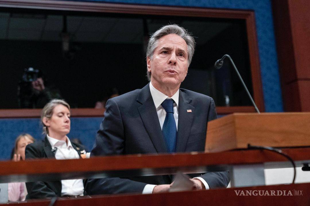 $!El secretario de Estado, Antony Blinken testifica ante el Comité de Asuntos Exteriores de la Cámara de Representantes en el Capitolio de Washington.