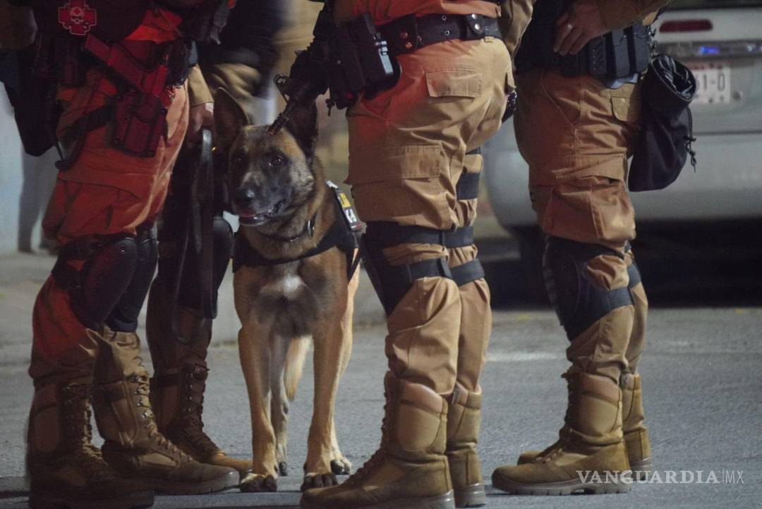 $!Operativo coordinado entre corporaciones estatales y federales en Saltillo.