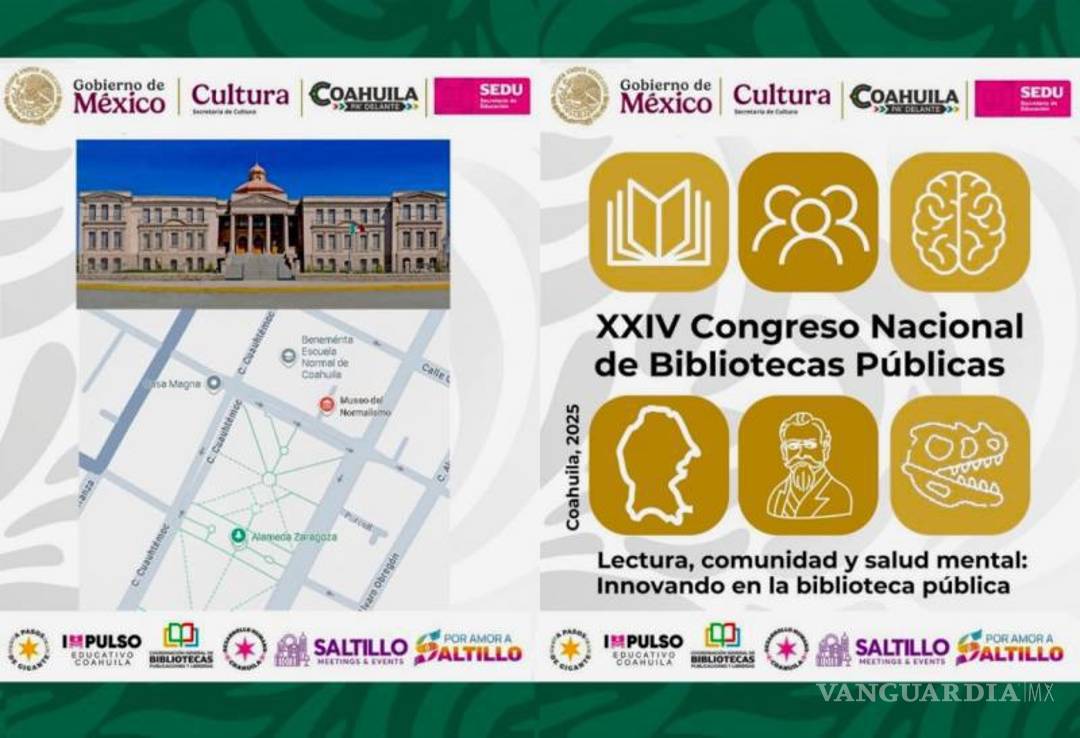 $!El tema central del congreso es la relación entre lectura, comunidad y salud mental en los espacios bibliotecarios.