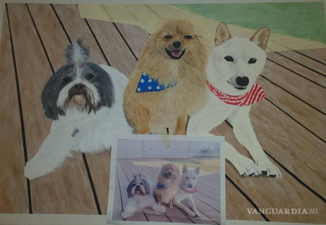 $!Sus cuadros, ricos en detalle y emoción, son subastados para recaudar fondos destinados a protectoras de animales.