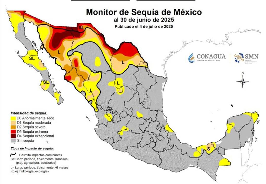 $!Coahuila tiene una de las cuatro zonas que reportan un largo periodo bajo sequía; el caso extremo es Ocampo.