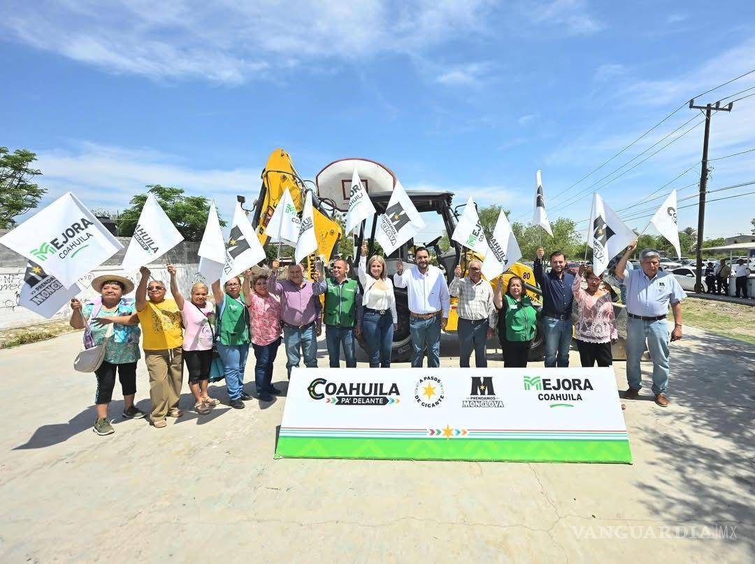 $!Así luce el arranque de obra en la plaza de la colonia Praderas, donde se invertirán más de 1.4 millones de pesos.