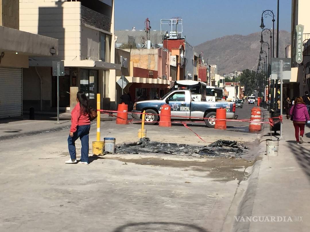 $!Continúan obras en la calle de Aldama