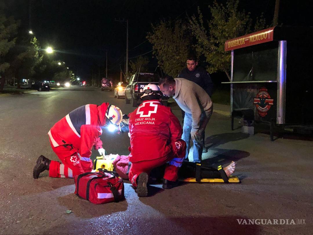 $!La mujer fue trasladada al Hospital General.