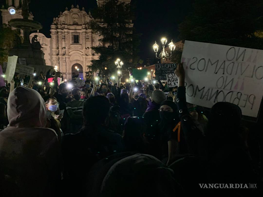 $!"¡Ni una más!": Marchan nuevamente en Saltillo por el feminicidio de Alondra