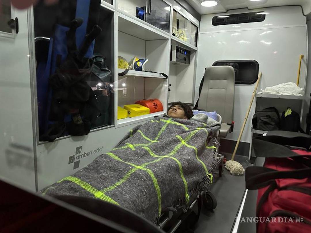 $!El joven fue llevado al hospital.