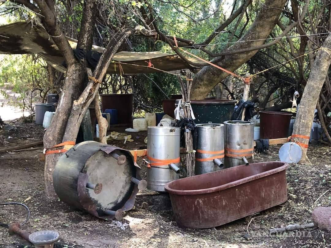 $!En Sonora aseguran el ‘narcolaboratorio’ más grande del sexenio de AMLO