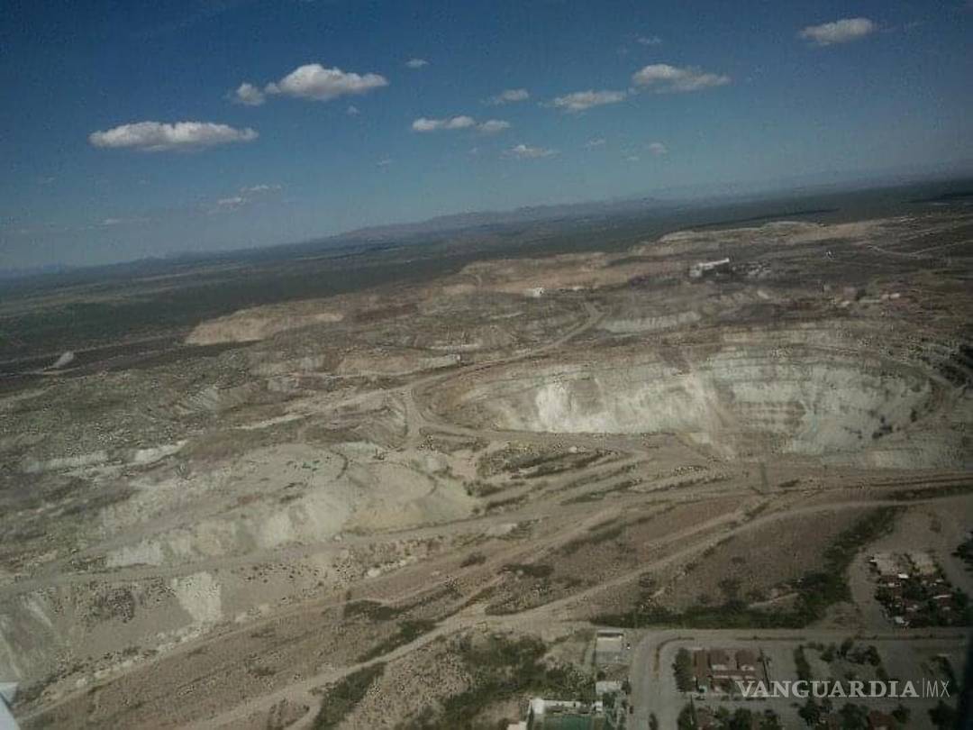 $!Imagen aérea del complejo minero, hace ya algunos años.