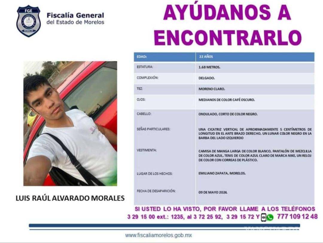 $!Ficha de búsqueda de Luis “Iron Boy” Alvarado.