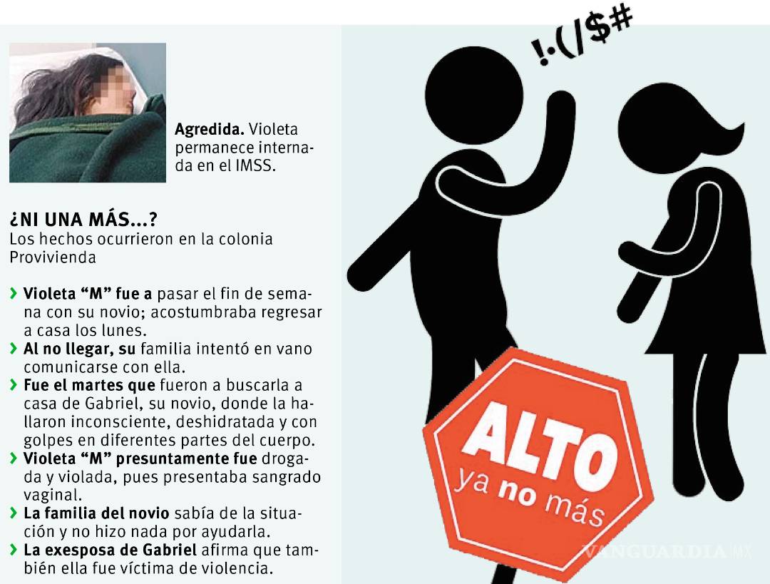 $!Surge nueva denuncia por violencia de género: ‘Desaparece’ una joven; la hallan violada y golpeada en Saltillo