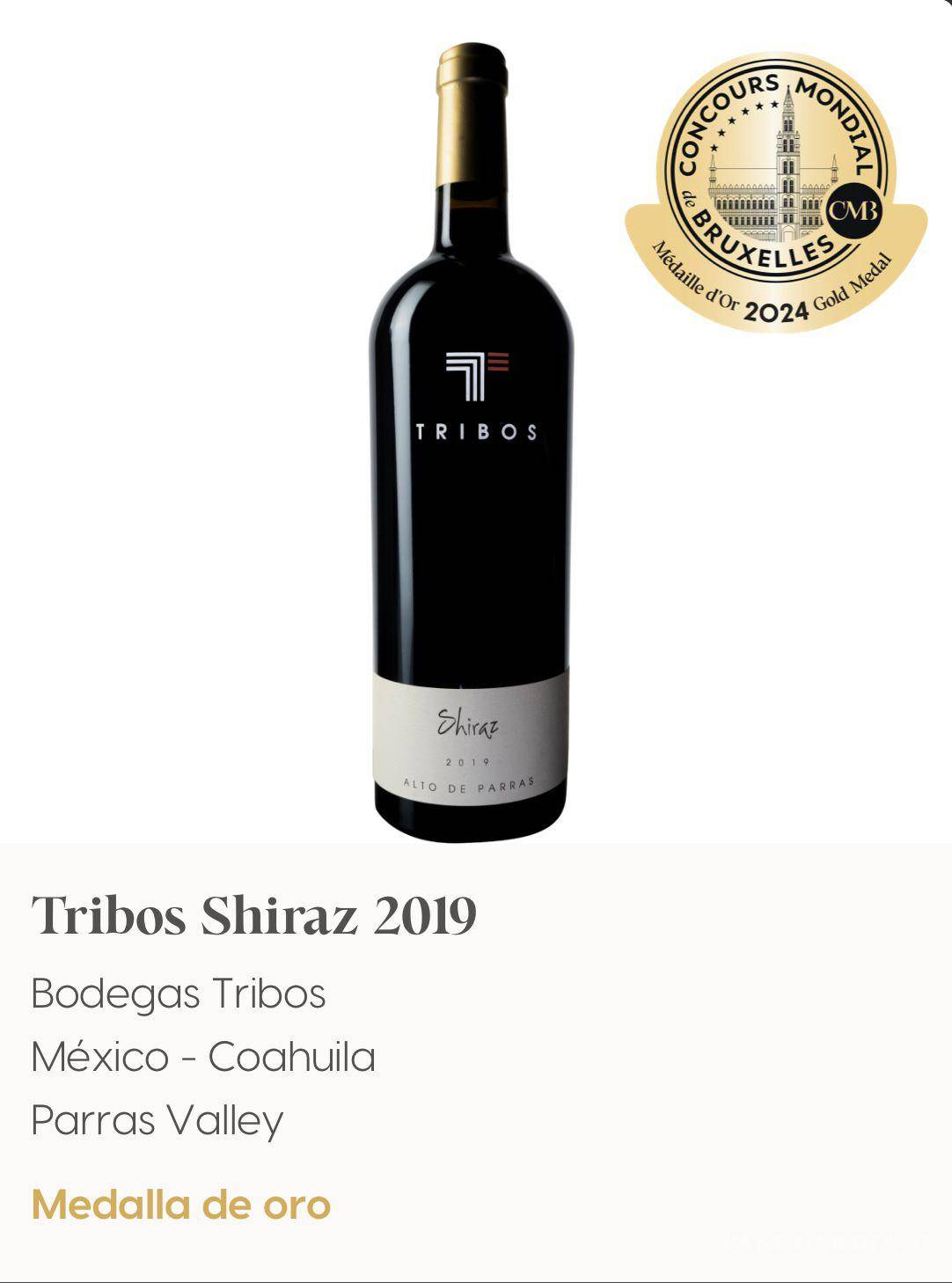$!Bodegas Tribos obtuvo la Medalla de Oro con el Tribos Shiraz 2019.