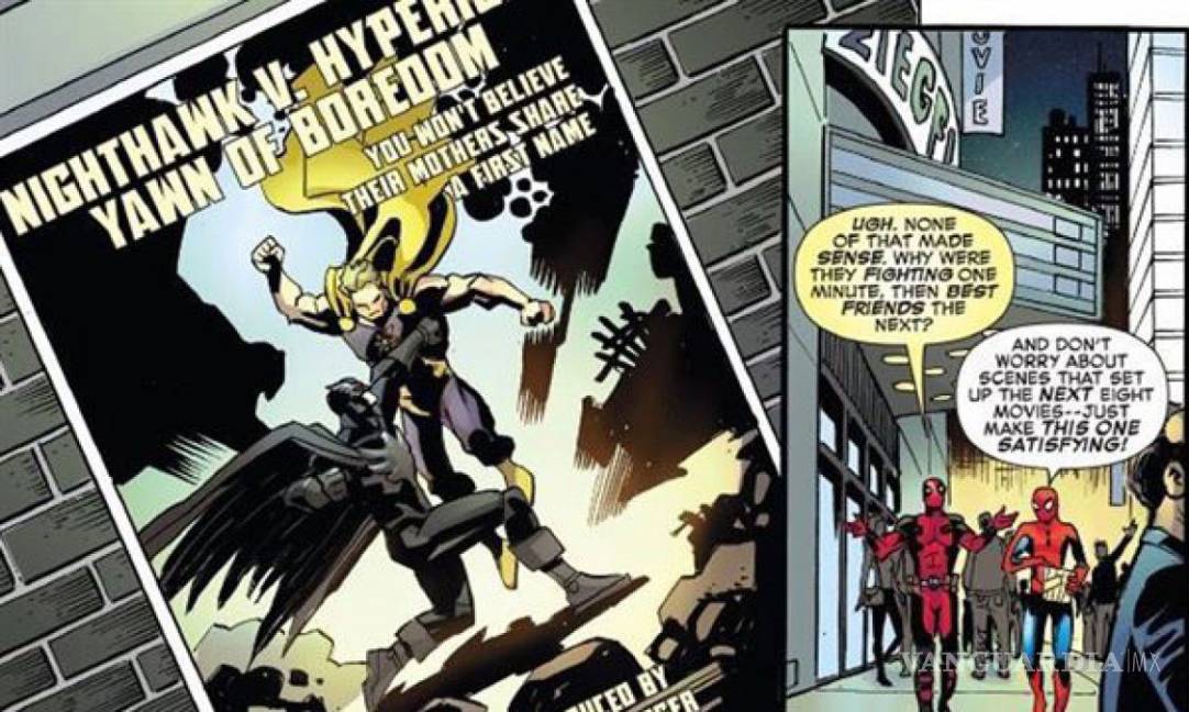 $!Deadpool y Spider-Man se burlan de Batman y Superman