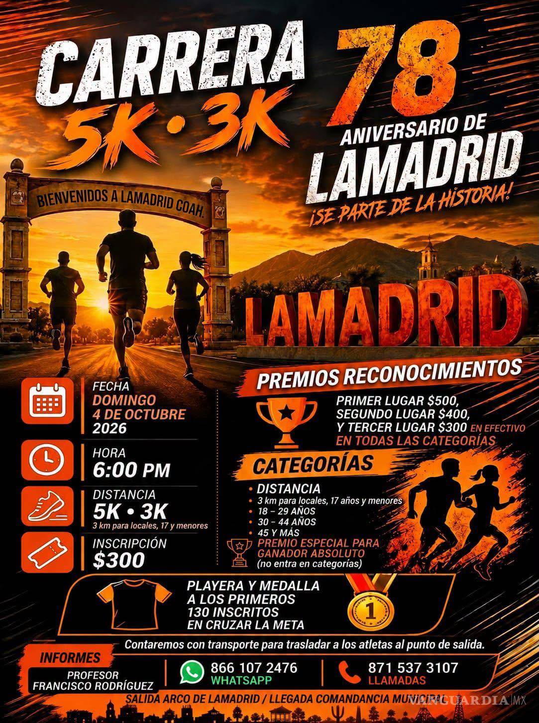 $!El Arco de Lamadrid será el punto de salida para las rutas de 3K y 5K.
