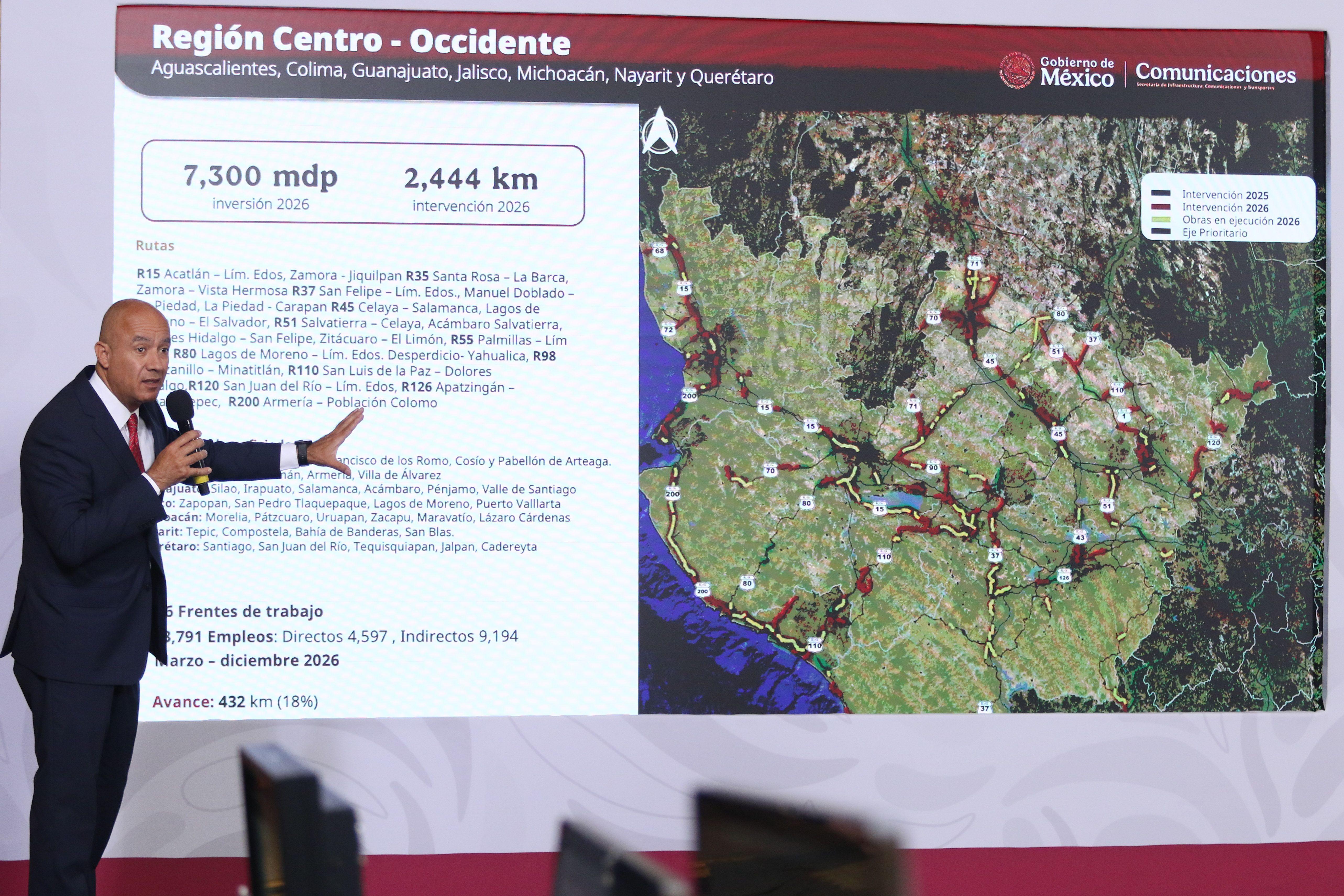 Anuncia SICT inversión de 70 mil mdp en carreteras de México
