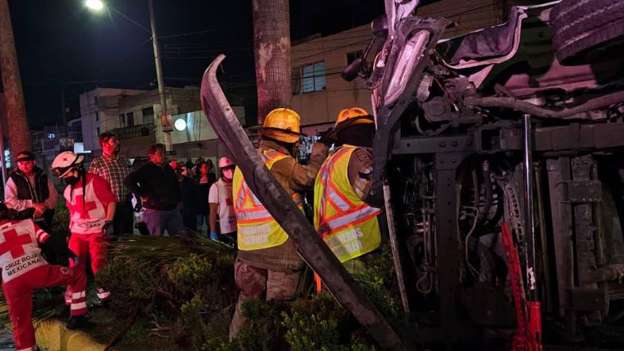 Los heridos fueron trasladados a un hospital en código amarillo.