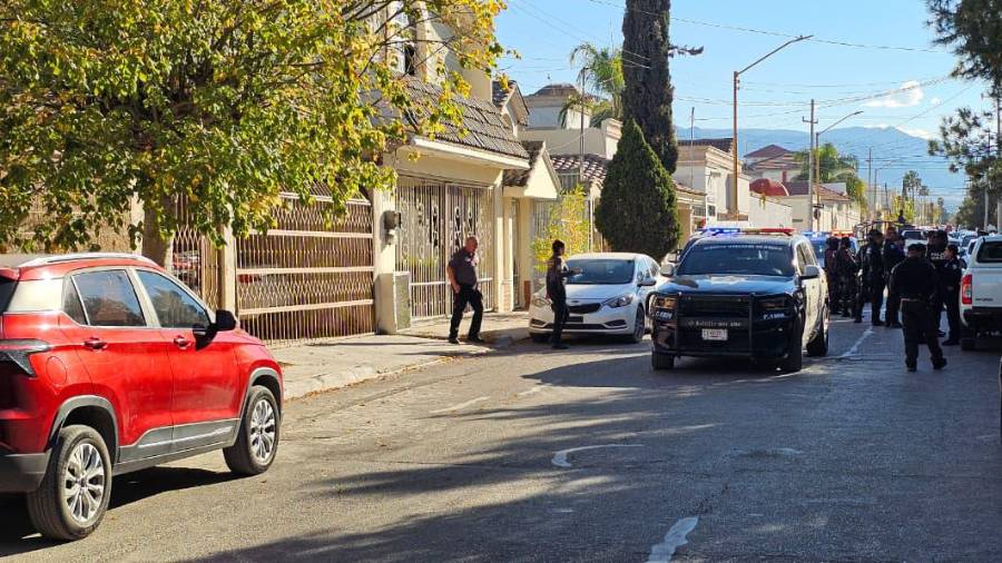 Elementos de seguridad se movilizaron a la colonia San Patricio.