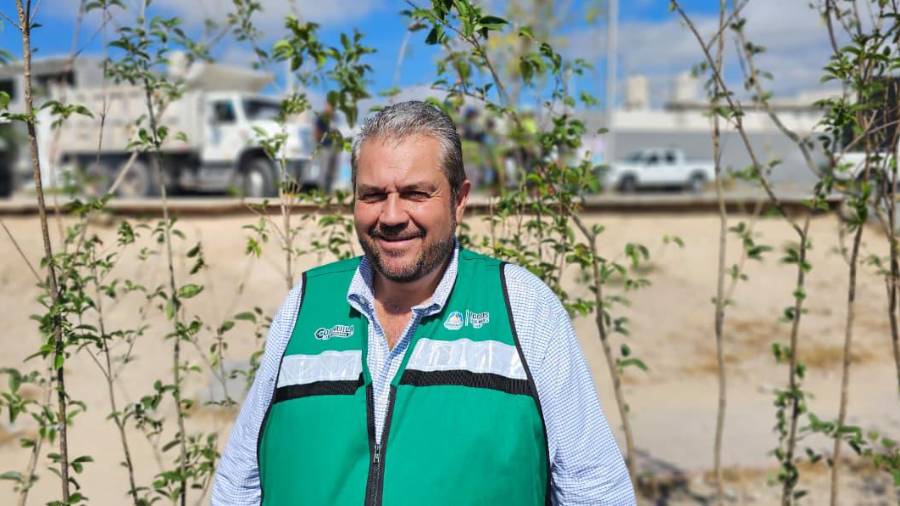 El alcalde Tomás Gutiérrez Merino supervisó las acciones de embellecimiento urbano e impulsó un plan de reforestación en el municipio.