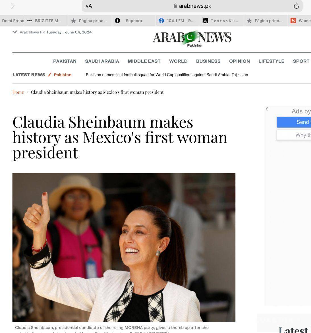 $!Primera Presidenta de México y científica: Así describen periódicos del mundo a Claudia Sheinbaum tras ganar elecciones de 2024