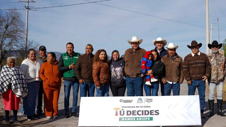 El alcalde Tomás Gutiérrez Merino encabezó la entrega de obras rurales en el ejido Plan de Guadalupe, como parte del programa “Tú decides”.