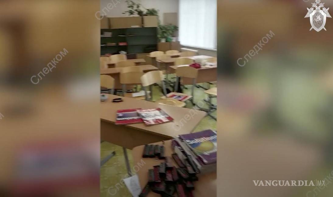 Hombre armado entra a una escuela y mata a 15 personas en Rusia